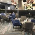 The Chevrons SAF Club – KTV | Product Seen: [Fondue Armchair, Customised Laminated Tabletop With ABS Edging + Cosson Table Base]